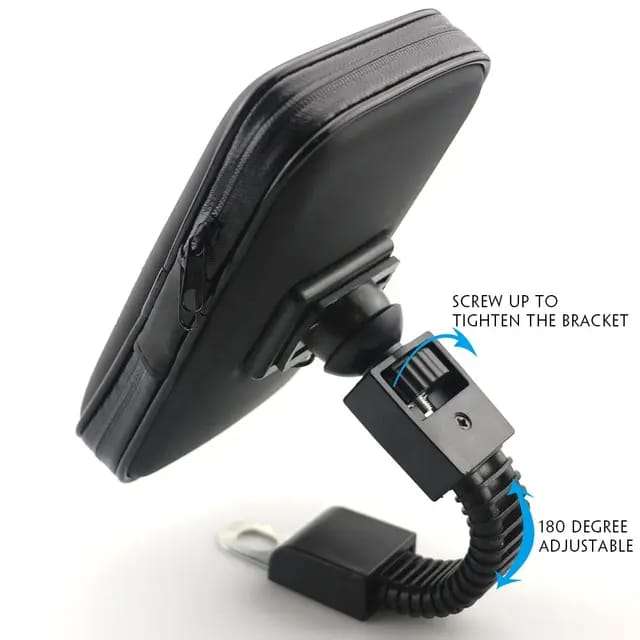 Motorcycle Universal Phone Mount Holder Waterproof CellPhone Holder with Rain Cover