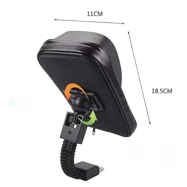 Motorcycle Universal Phone Mount Holder Waterproof CellPhone Holder with Rain Cover
