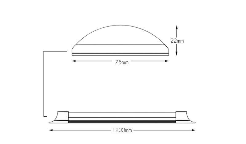 LED light 1.2m 36W 4ft linear 4 pack