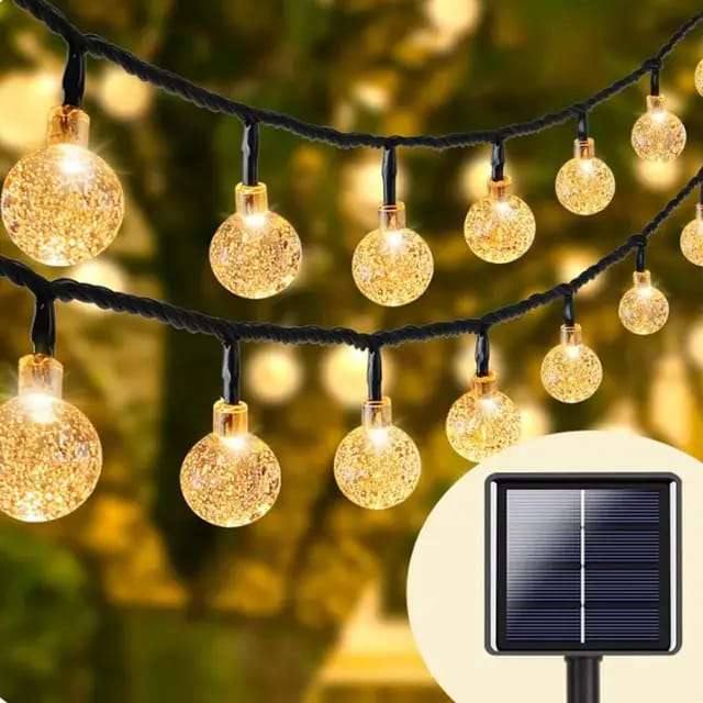 Crystal ball solar powered lights waterproof
