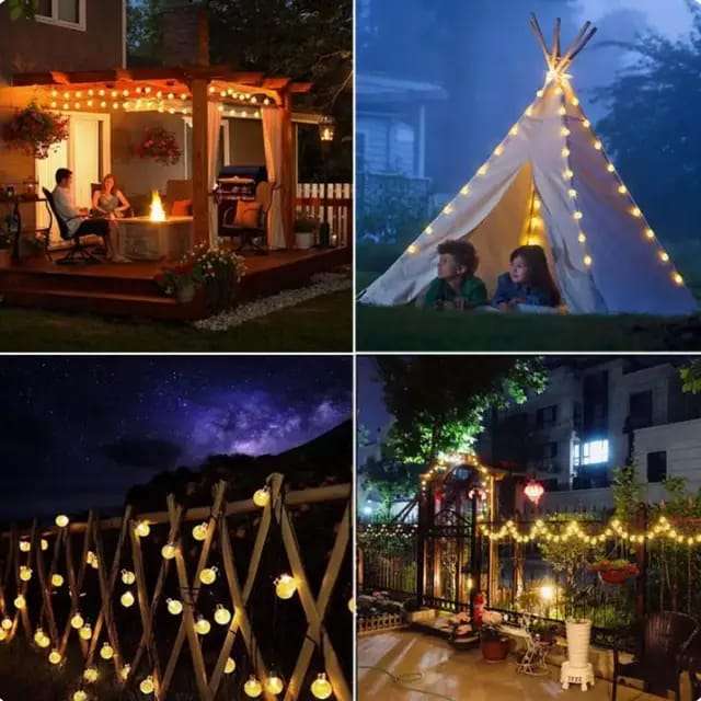 Crystal ball solar powered lights waterproof