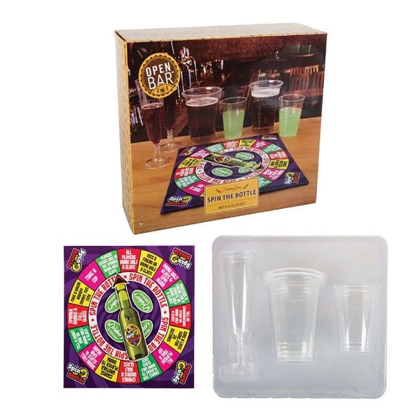 Drinking games - spin the bottle