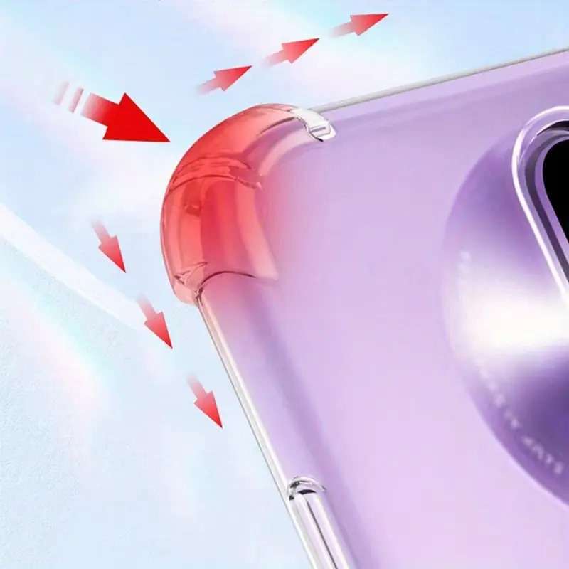 Clear TPU four corners protection transparent back cases for Xiaomi 14T