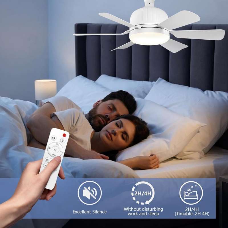 3 Speeds dimmable 2in1 socket fan light with remote 40w