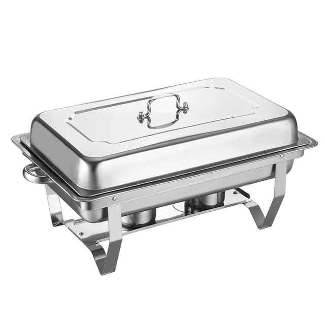 Stainless steel square warm buffet stove luxury chafing dish for catering