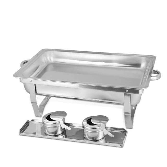 Stainless steel square warm buffet stove luxury chafing dish for catering