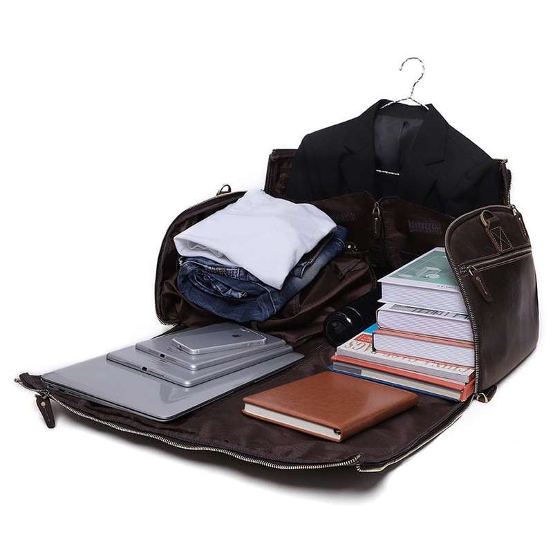 Handcrafted Genuine Leather Travel Duffel Bag