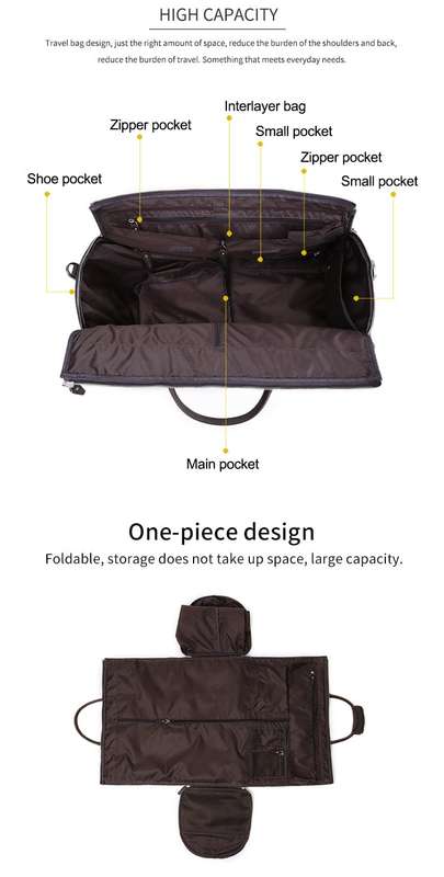 Handcrafted Genuine Leather Travel Duffel Bag