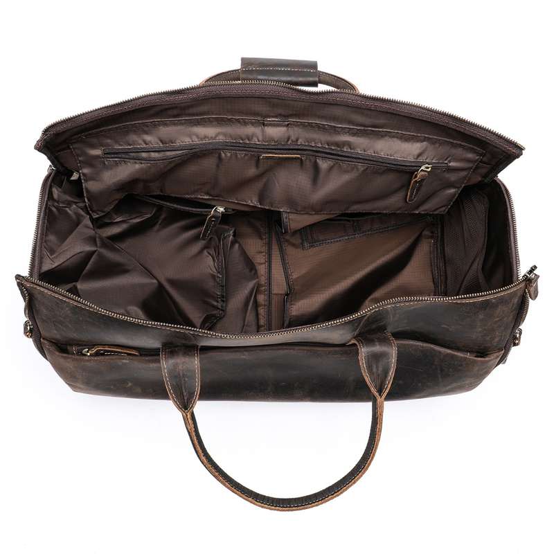 Handcrafted Genuine Leather Travel Duffel Bag