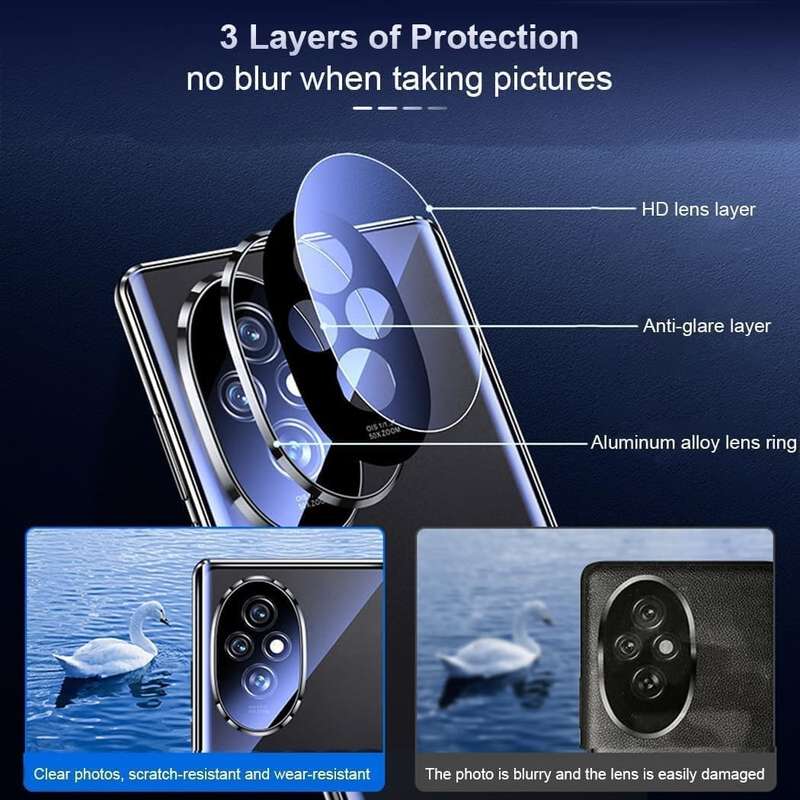 360° Magnetic glass case dual sided protection metal frame for Honor200 pro Honor 200 pro