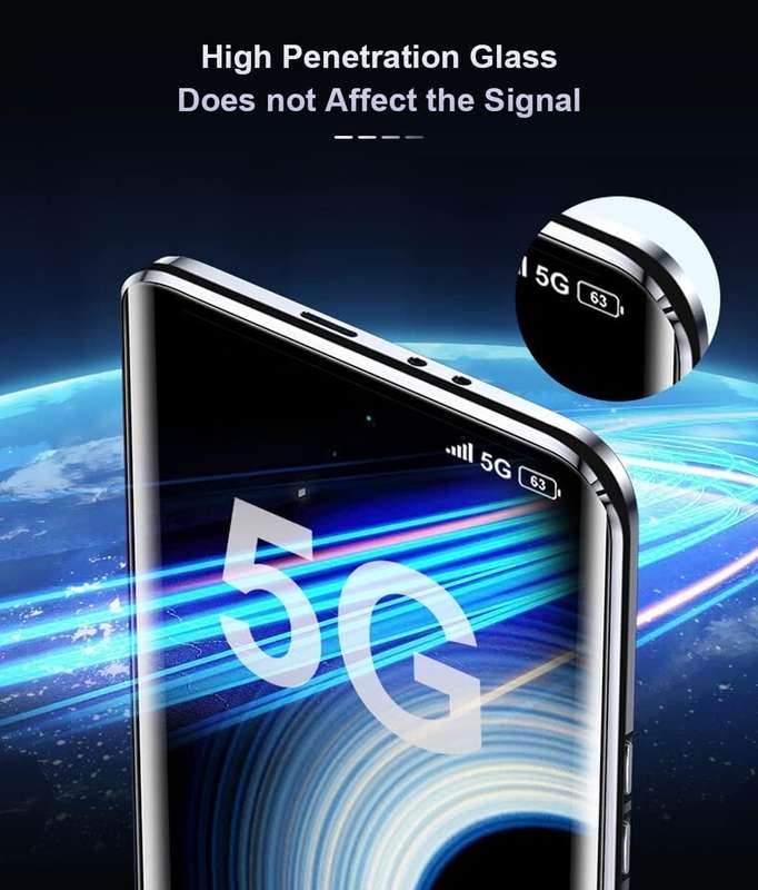 360° Magnetic glass case dual sided protection metal frame for Honor200 pro Honor 200 pro