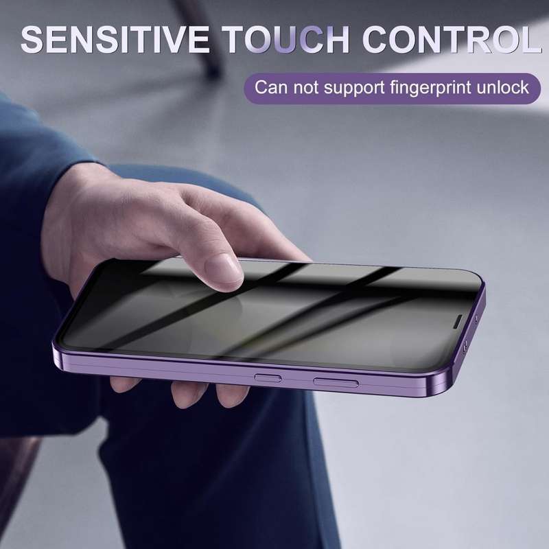 360° Magnetic glass case dual sided protection metal frame compatible with Samsung S24FE S24 FE