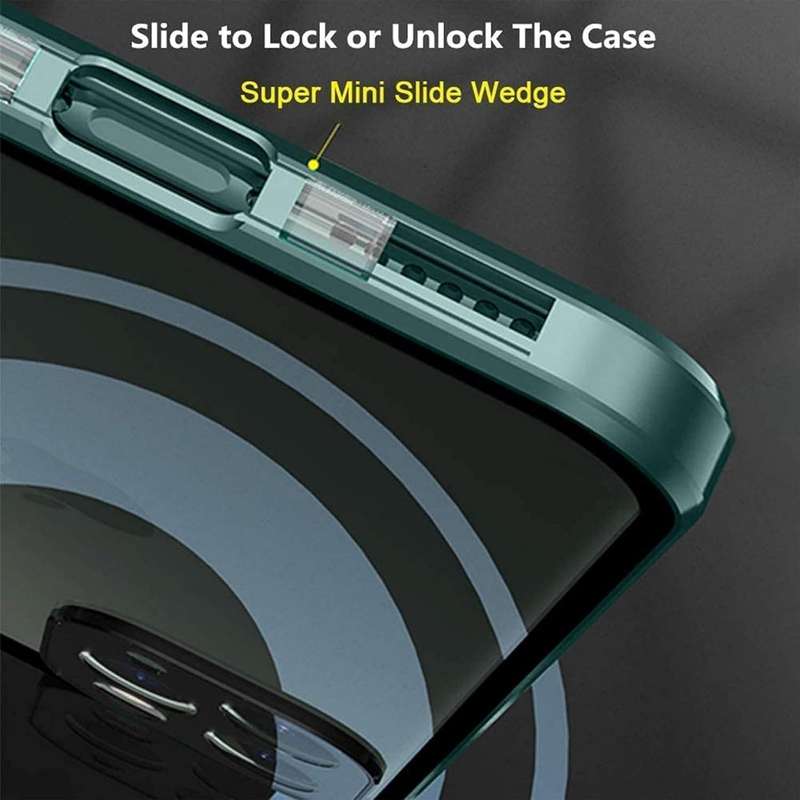 360° Magnetic glass case dual sided protection metal frame for Oppo Reno 7Z 5G