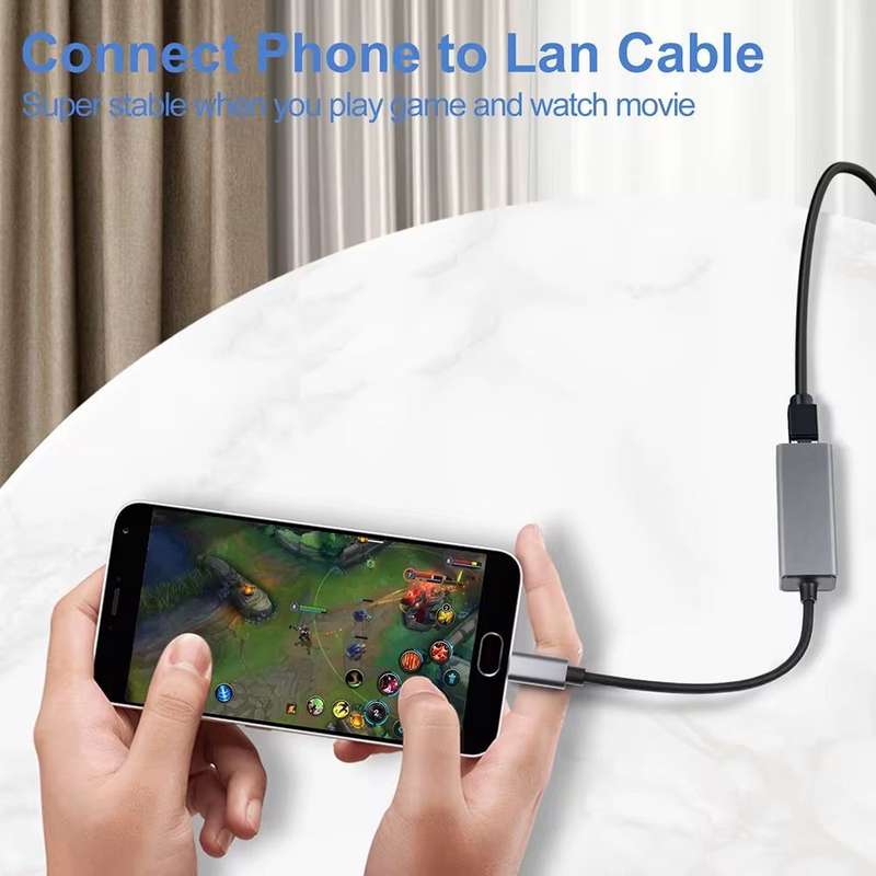 Type-C USB-C to RJ45 gigabit ethernet adapter