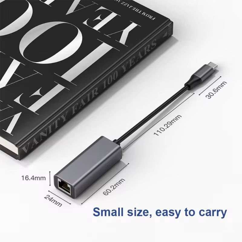Type-C USB-C to RJ45 gigabit ethernet adapter