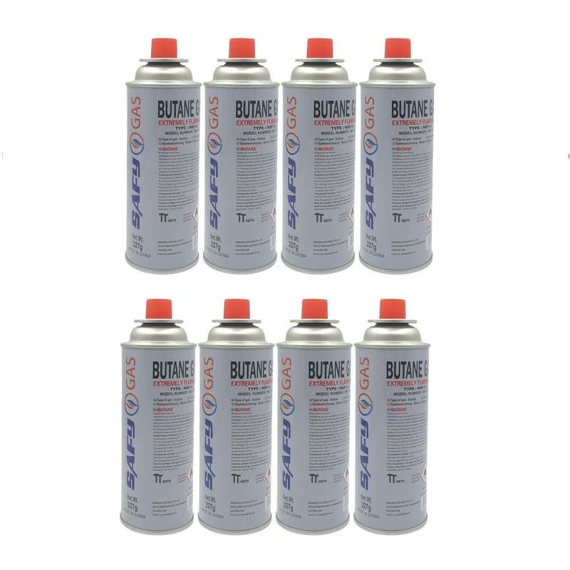 SAFY GAS - butane canisters 227g - 8 Pack