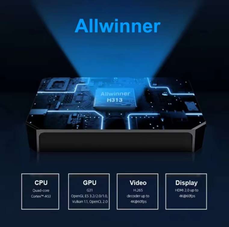 8K Android Tv box android 13 16GB storage with 2GB ram