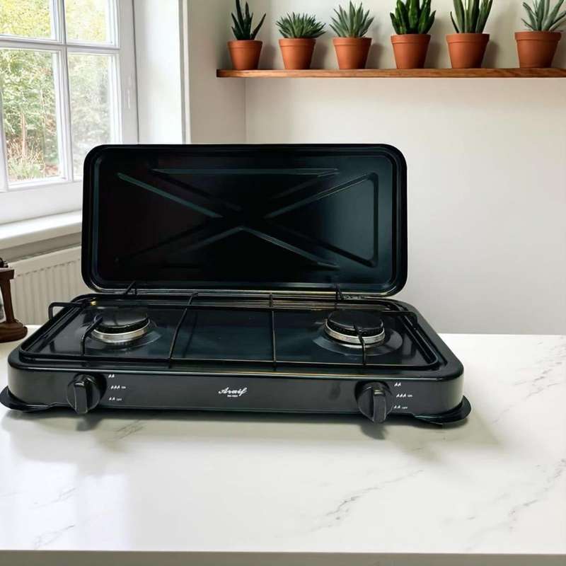 Efficient 2 burner gas stove