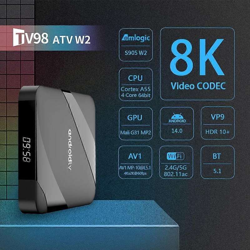 TV98 ATV Ultra HD 8K Smart TV Box