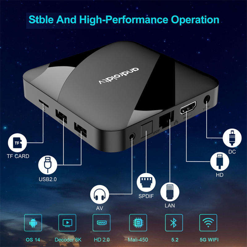 TV98 ATV Ultra HD 8K Smart TV Box