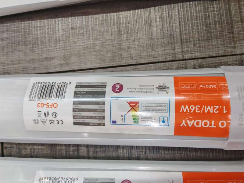 Hellotoday LED light 1.2m 36W 4ft linear 6 Units