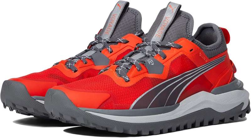 Puma Men`s Voyage Nitro Trail Running Shoes - Cherry Tomato- Castlerock-Size UK10