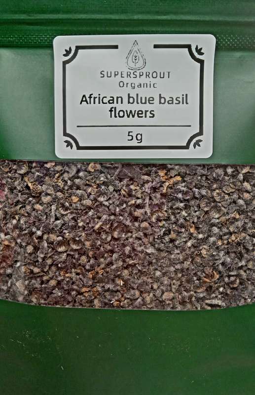 DRIED AFRICAN BLUE BASIL FLOWER'S x 5g