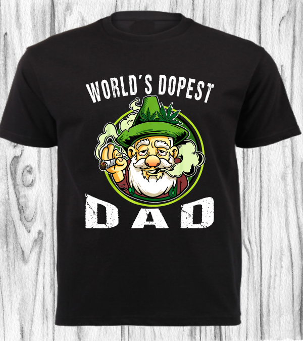 CANNABIS SHIRT_DOPEST DAD