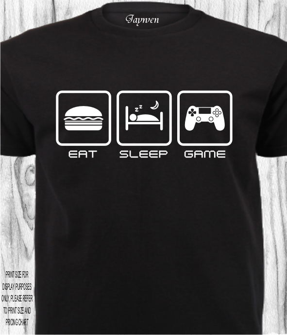 GAMING SHIRT_EAT SLEEP GAME