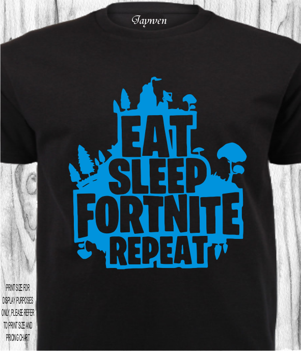 GAMING SHIRT_FORTNITE_EAT SLEEP REPEAT