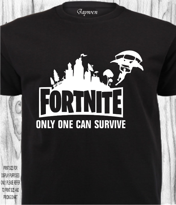 GAMING SHIRT_FORTNITE_ONLY ONE CAN SURVIVE