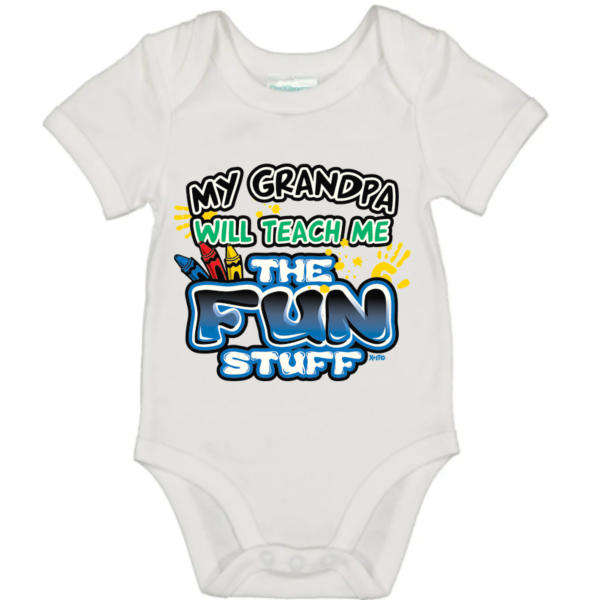 BABY GROW_GRADPA WILL TEACH ME THE FUN STUFF