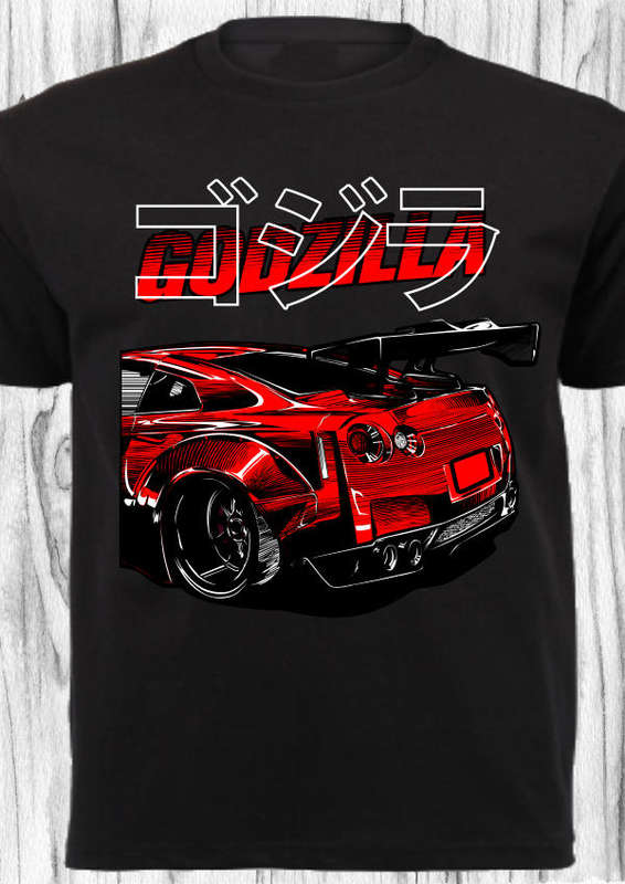 CAR SHIRT_NISSAN 350Z GODZILLA