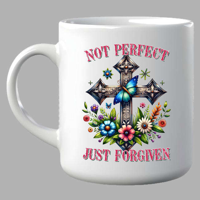 Christian Coffee Mug - Not Perfect Just Forgiven