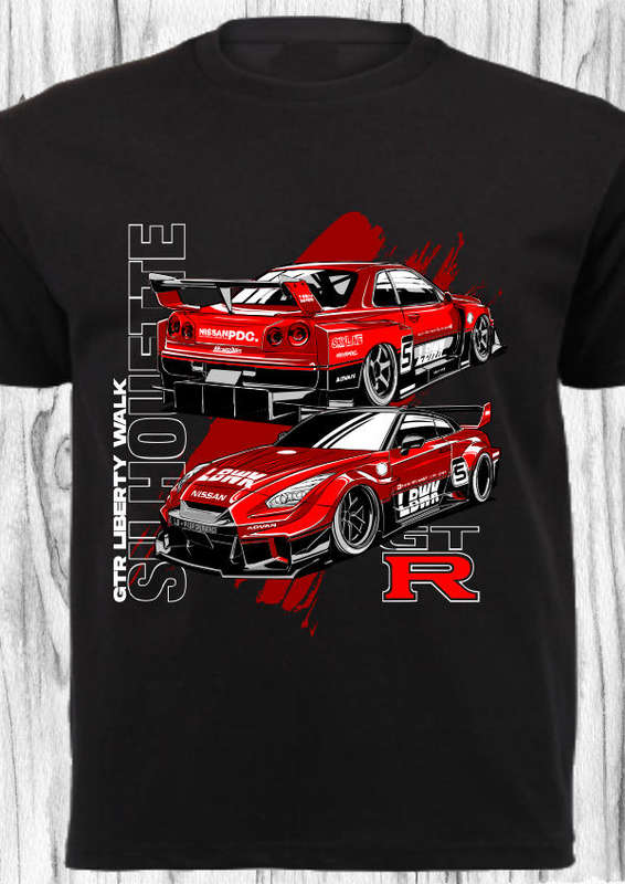 CAR SHIRT_SKYLINE GTR