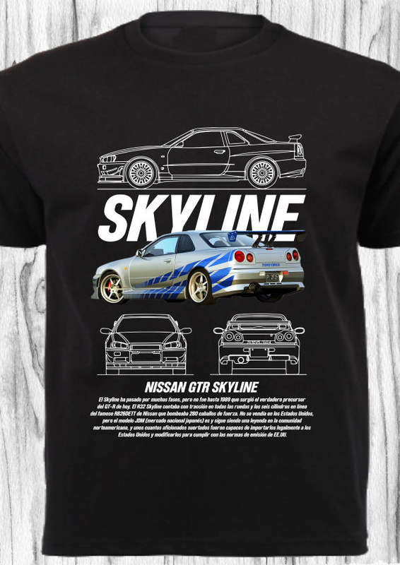 CAR SHIRT_SKYLINE GTR
