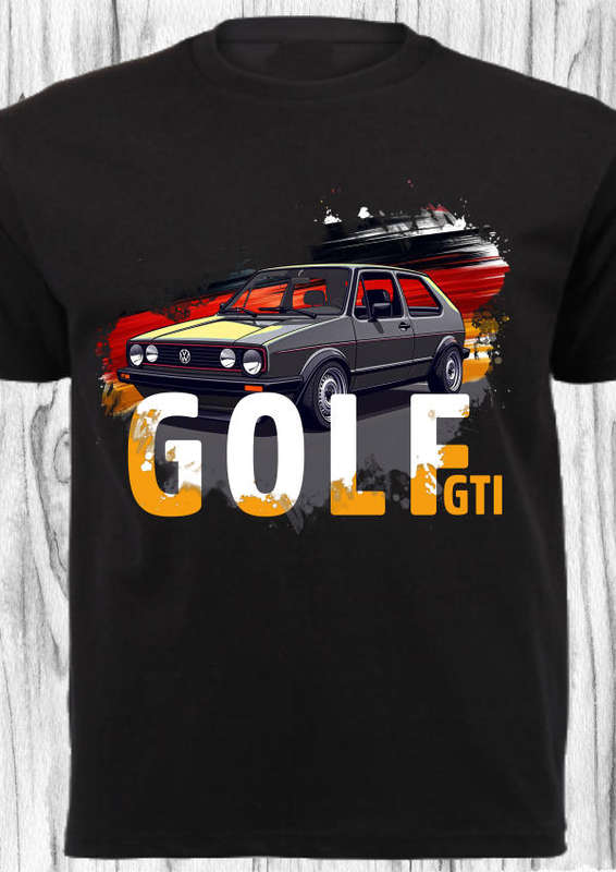 CAR SHIRT_VW GOLF MK1 GTI