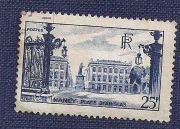 France.1947.Landscapes   Nancy: The Place Stanislas  25f  blue