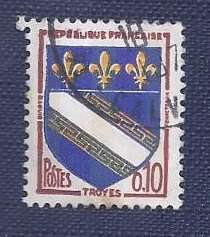 France1963.City Arms   Troyes  0,10