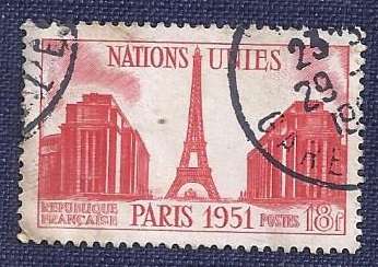 France1951United Nations, Paris  15fr