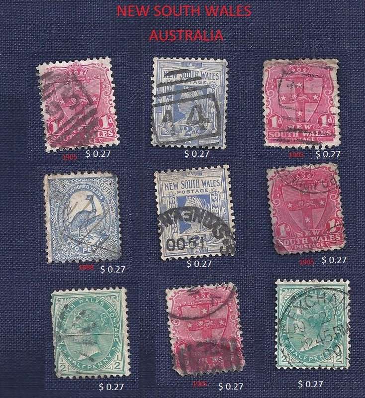 Australia.New South Wales  varety  x 9