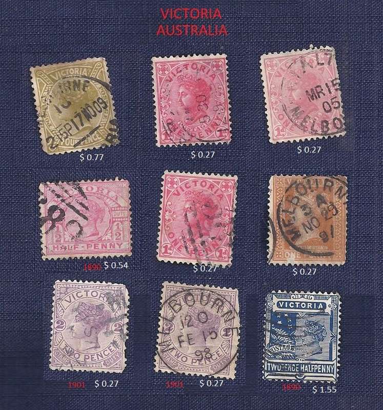 Australia.  Victoria    vaiety  x 9