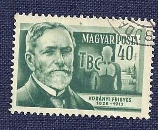 Hungary  1954Scientists  40f    Baron Frigyes Korányi (1828-1913) physician