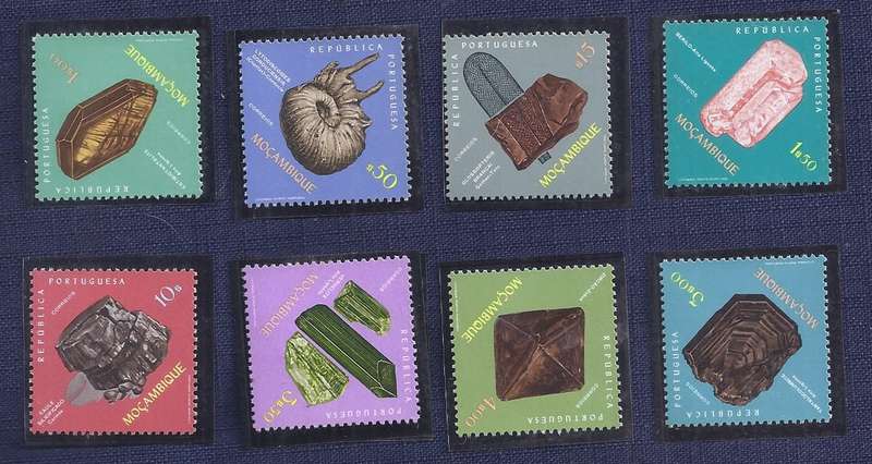 Mozambique/1971Rocks, Minerals and Fossils UHM  8 of set of 9