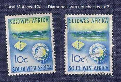 SWA/1961 .Local Motives  10c     Diamonds  wm not checked  x 2