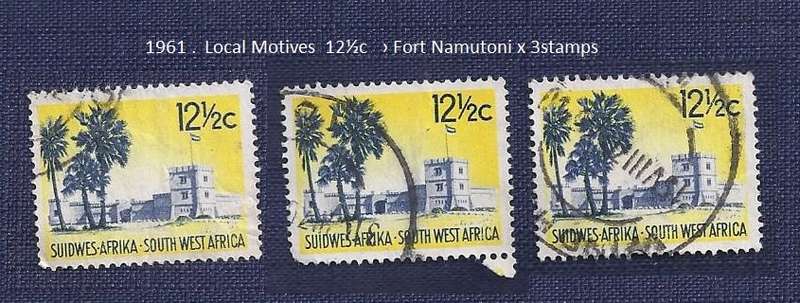 SWA .1961 .Local Motives  12½c    Fort Namutoni