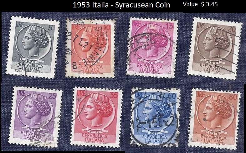 Italy.1953 Italia - Syracusean Coin   (8)