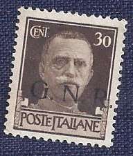 Italy.1929.Definitives - 30c King Emanuele III G.N.R. overprint