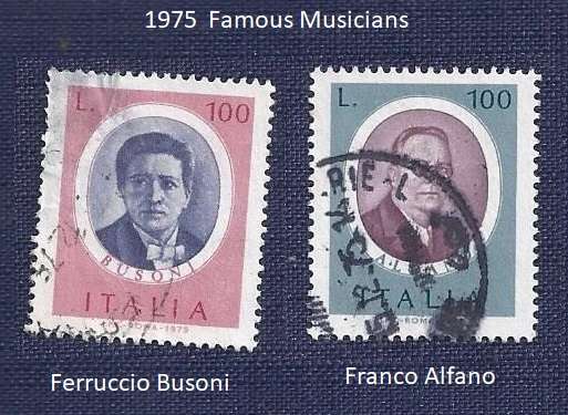 Italy1975.Famous Musicians 100 Lira    Franco Alfano &  Ferruccio Busoni