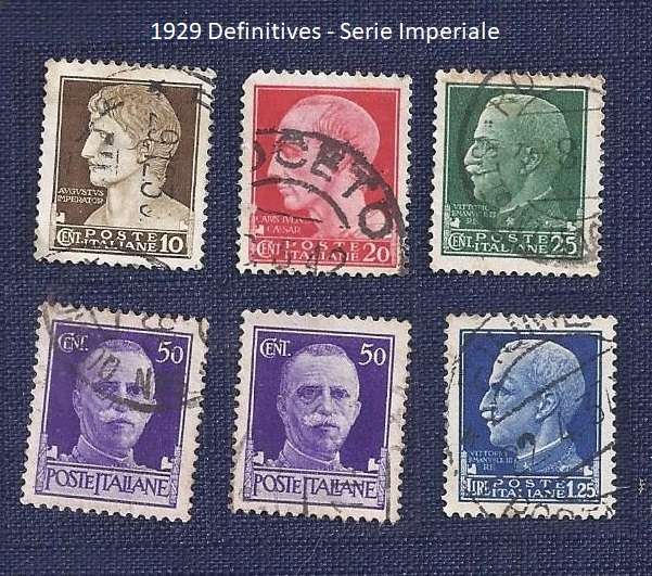 Italy1929.Definitives - Serie Imperiale  6 stamps